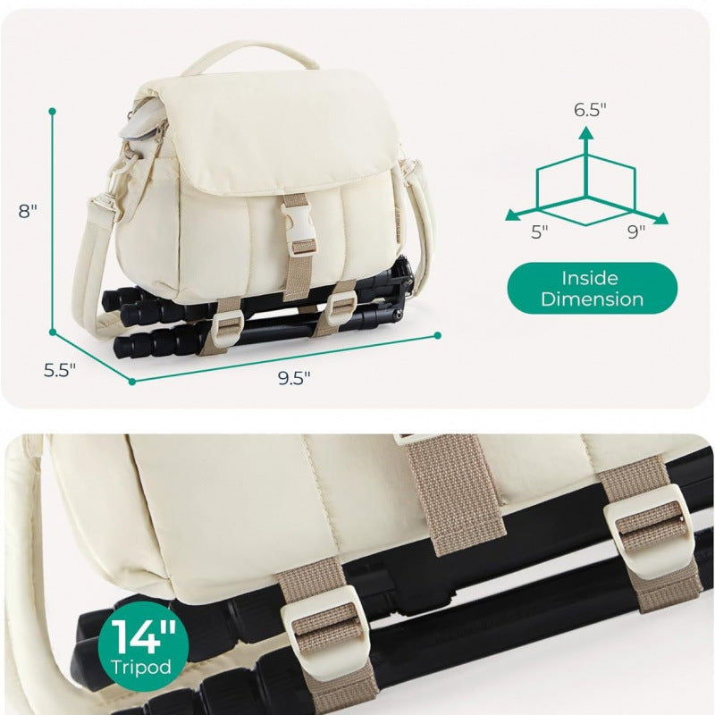 Multifunctional Camera Bag with Practical Compartments Bowlift