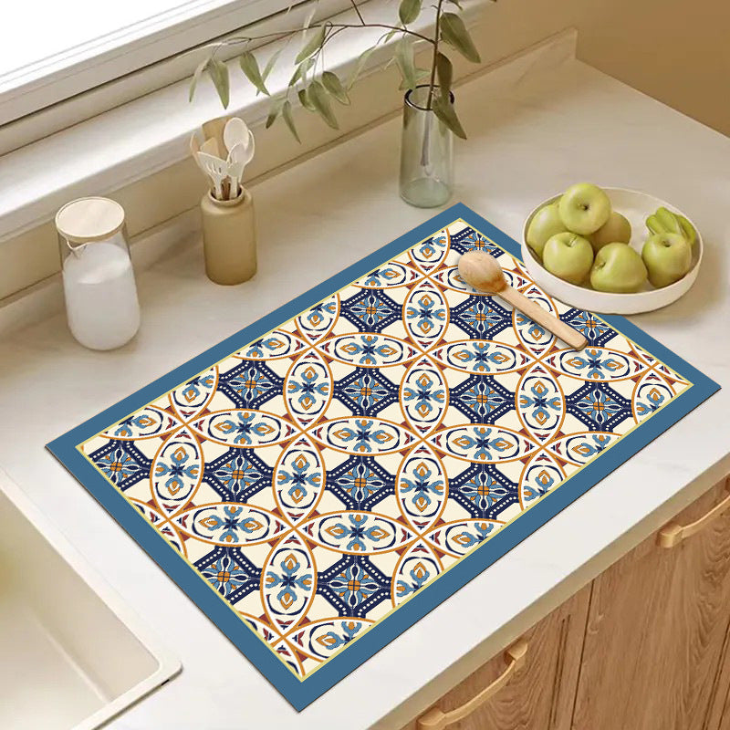 Playful Textured Kitchen Mat Bowlift