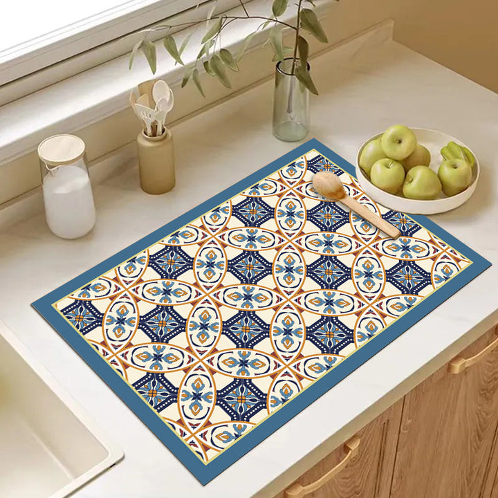 Playful Textured Kitchen Mat Bowlift