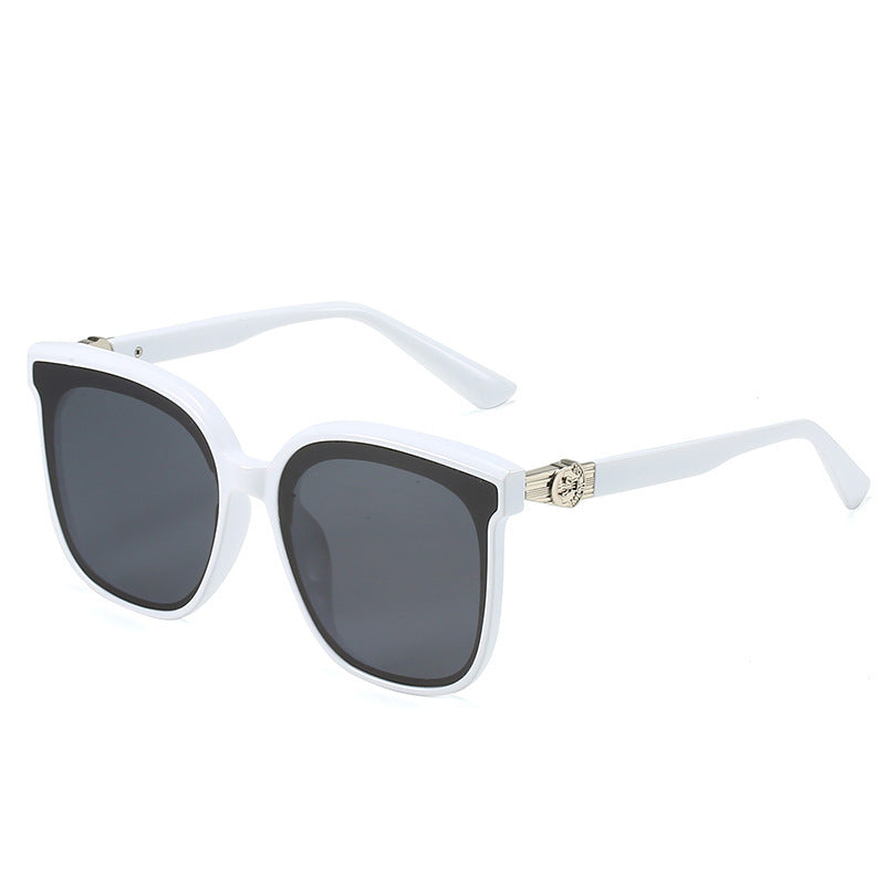Oversized Square Frame Sunglasses with UV Protection Bowlift