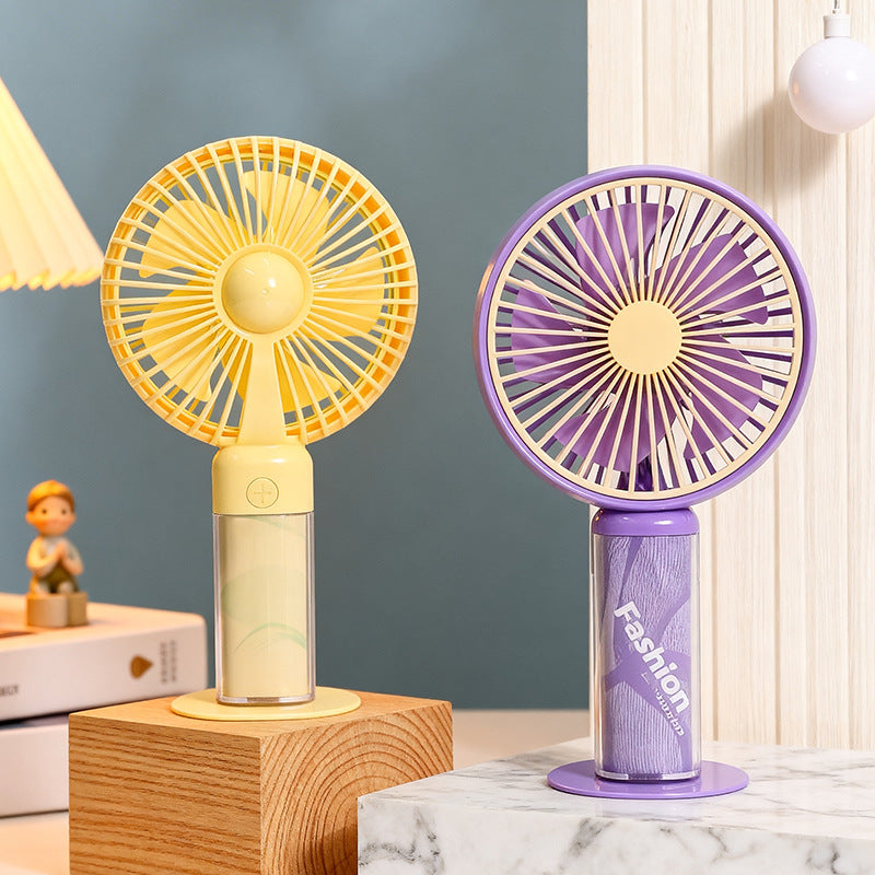 Women portable hand fan with innovative heart design Bowlift
