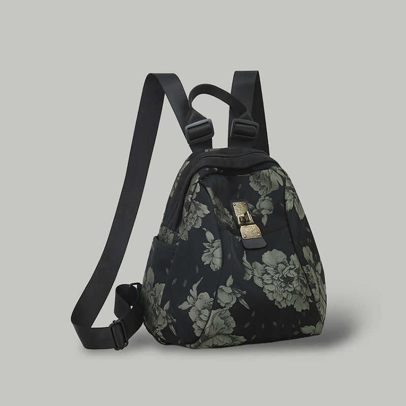 Floral Patterned Casual Daypack Bowlift
