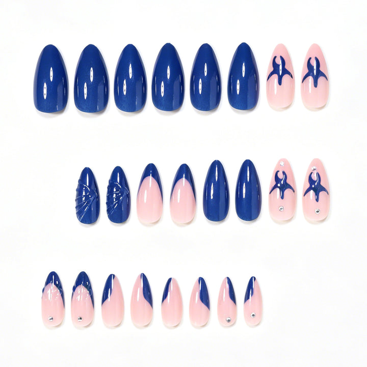 Artistic Ocean-Inspired Nail Art Set Bowlift