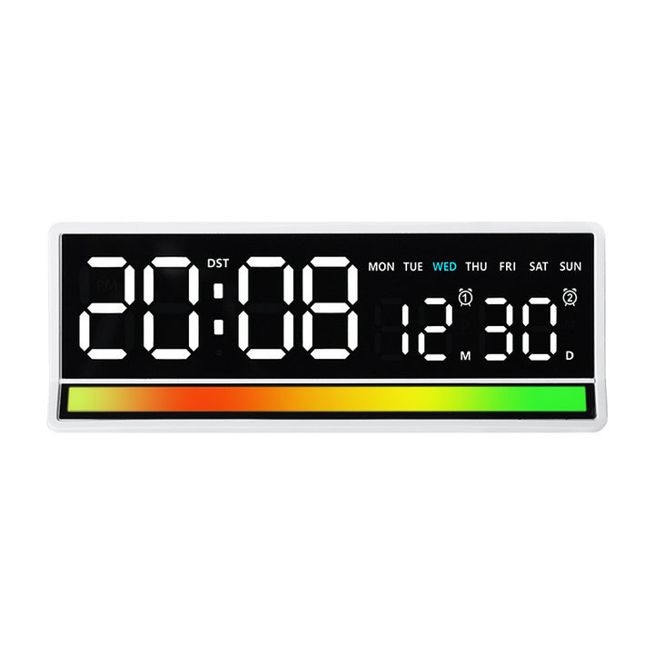 Digital alarm clock with clear LED display and date display Bowlift