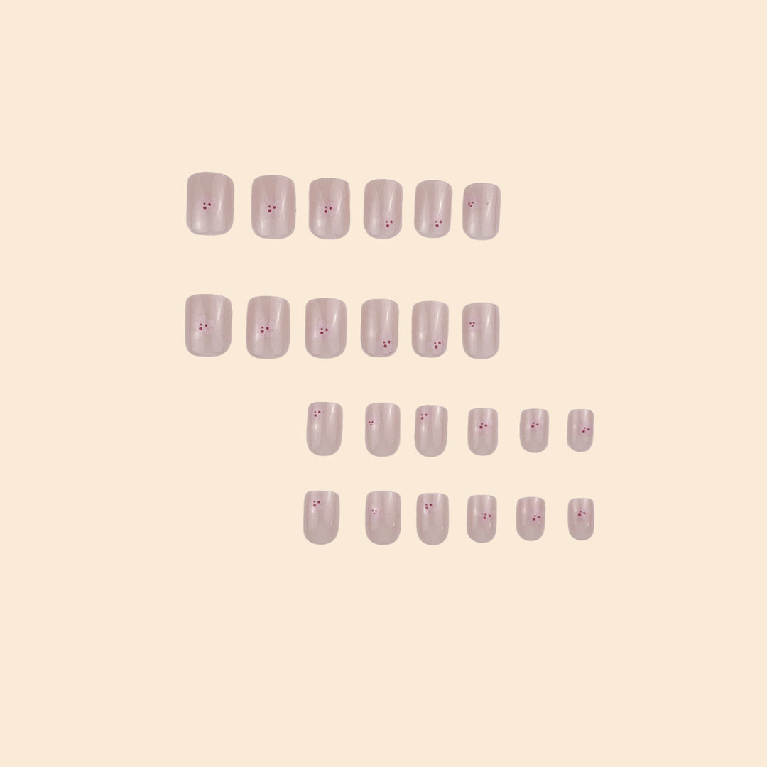 Floral Design Press-On Nail Extensions Bowlift