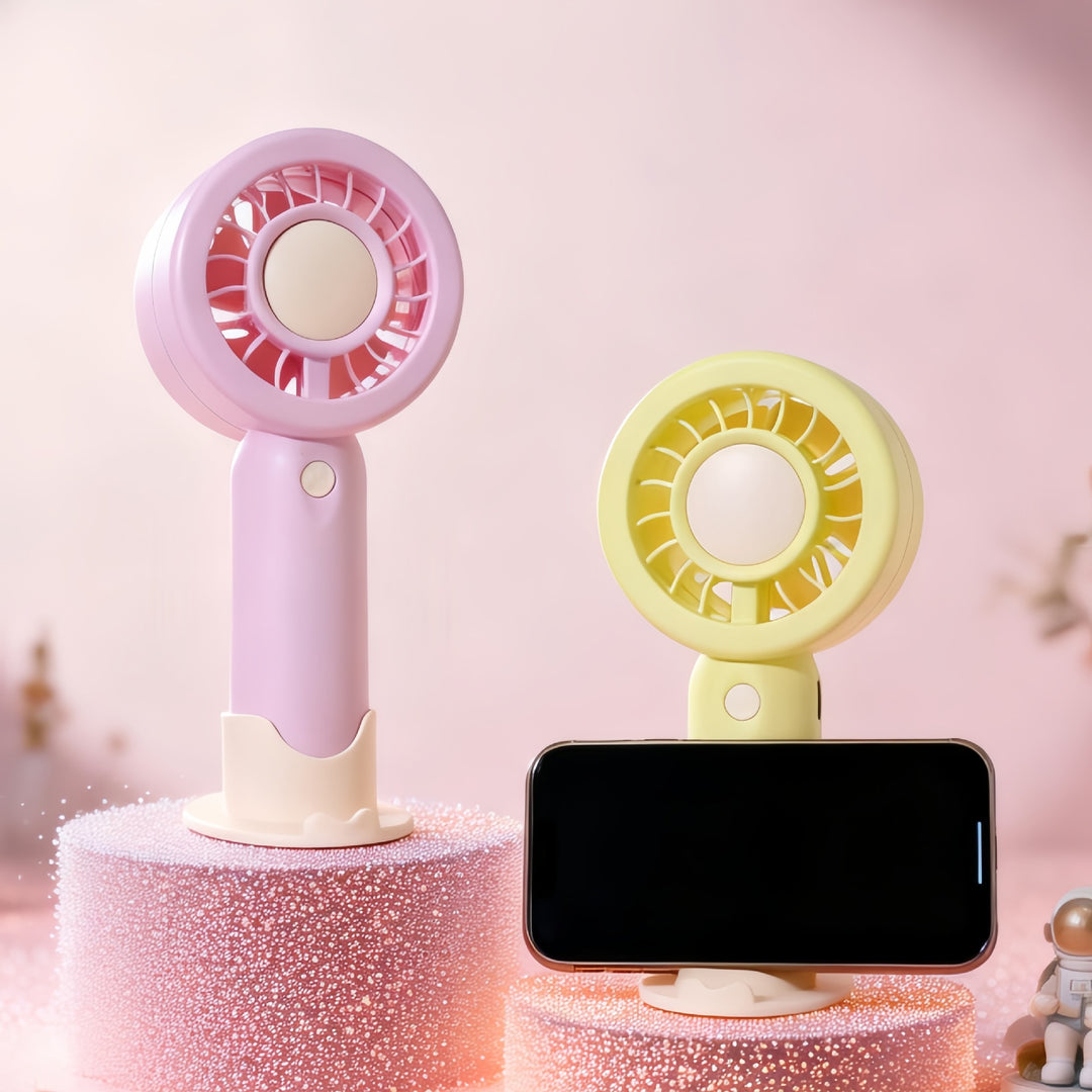 Ladies Portable USB Hand Fan with Ergonomic Design Bowlift