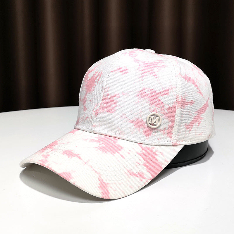 Women's Stylish Splatter Print Baseball Cap Bowlift
