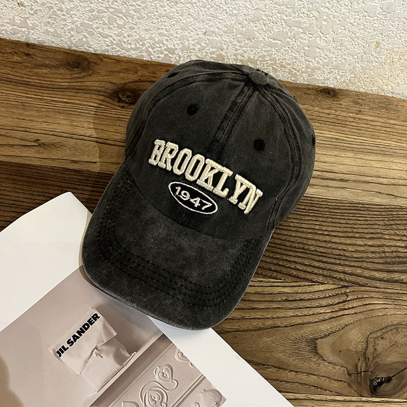 Vintage-Inspired Distressed Baseball Cap