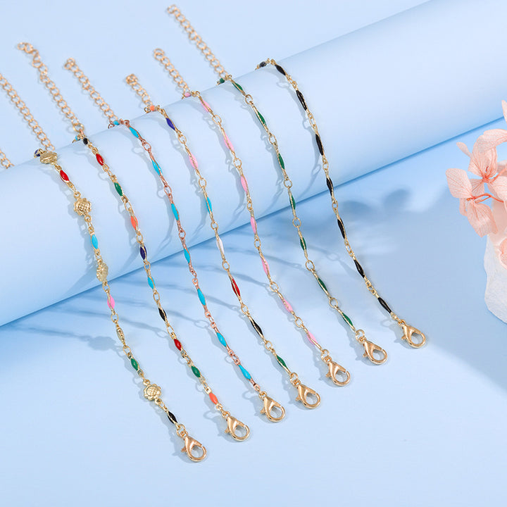 Elegant Adjustable Gemstone Chain Bracelet Bowlift