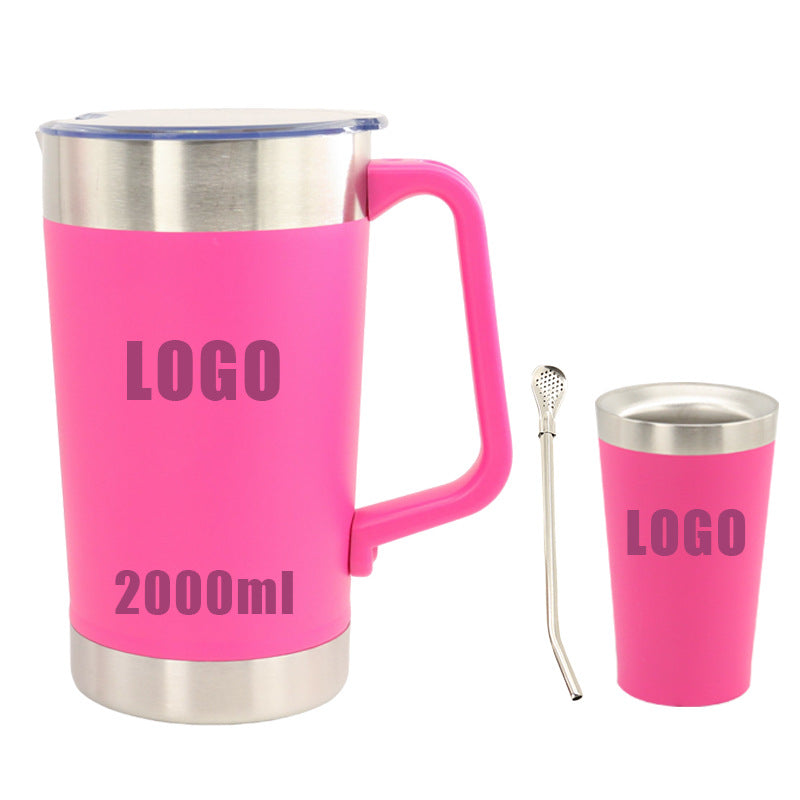 Ladies thermos jug with ergonomic handle and double thermal insulation Bowlift
