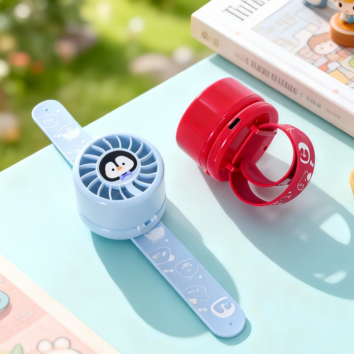 Portable USB Hand Fan with Cute Animal Design Bowlift