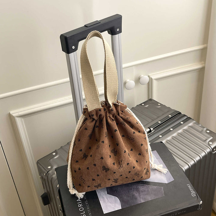 WoTextured Drawstring Mini Pouch Bowlift