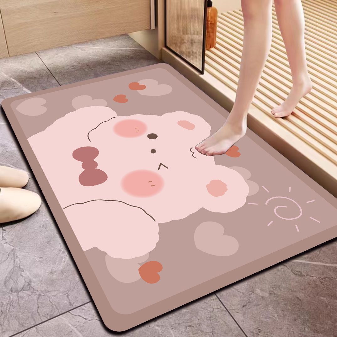 Cute Bear Welcome Mat