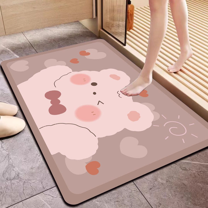 Cute Bear Welcome Mat