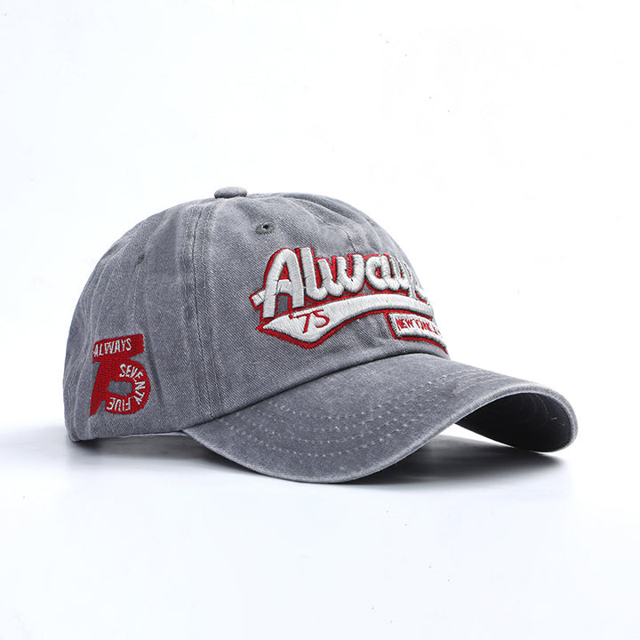 Vintage-Inspired Embroidered Baseball Cap