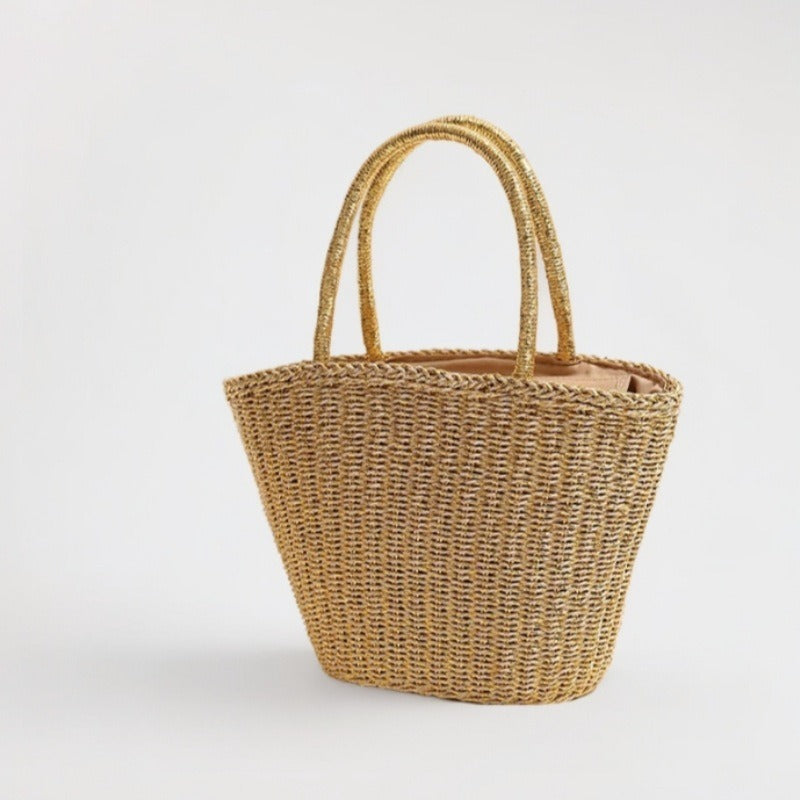 Handcrafted basket bag with sturdy handles Bowlift