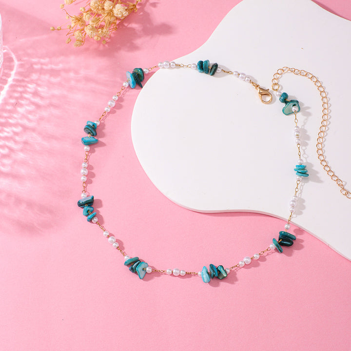 Elegant Floral Beaded Necklace Bowlift