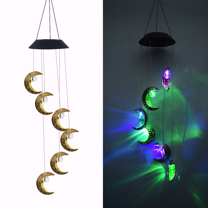 Decorative Hanging Star Wind Chime With Brass Stars And Tubular Aluminum Chimes Bowlift