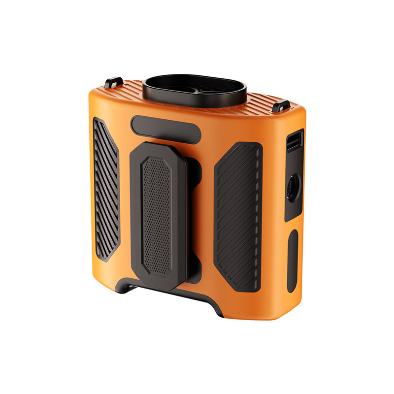 Cooling portable dual-channel rechargeable clip-on wearable cooling fan with emergency light and USB charging Bowlift