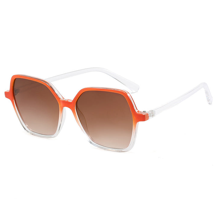 Women's oversized sunglasses with modern, transparent frame Bowlift