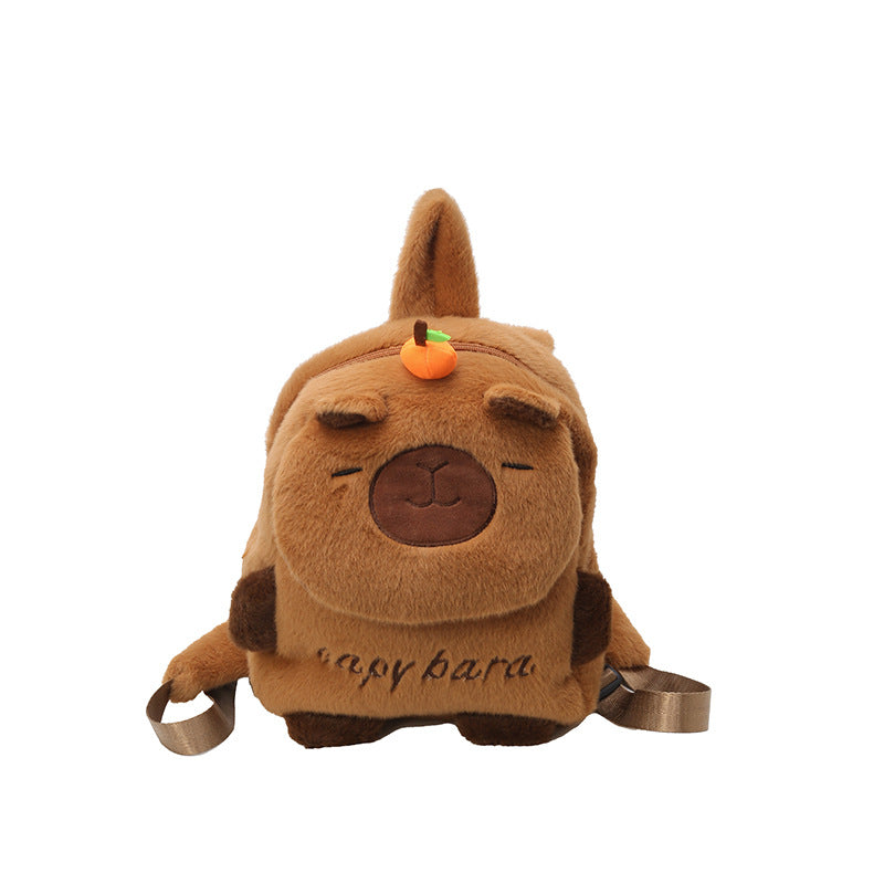 Plush Backpack in Capybara Design Bowlift