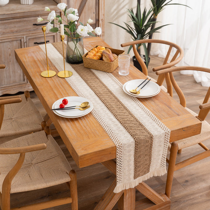 Woven Natural Fiber Table Runner