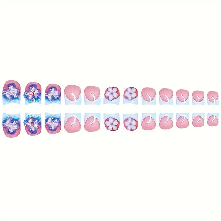 Floral-Inspired Press-On Nail Art Bowlift