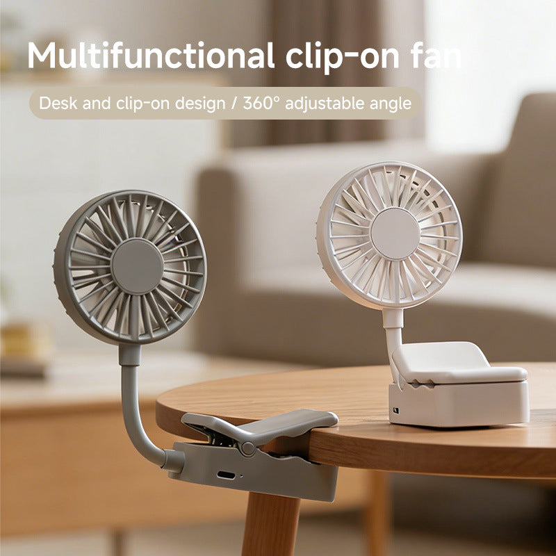Unisex Portable Battery Fan with Flexible Tilt Angle Bowlift