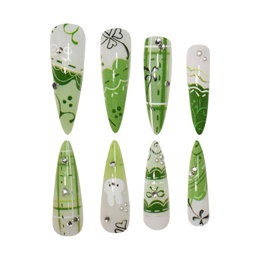 Artistic Themed Press-On Nail Extensions Bowlift 1787913878