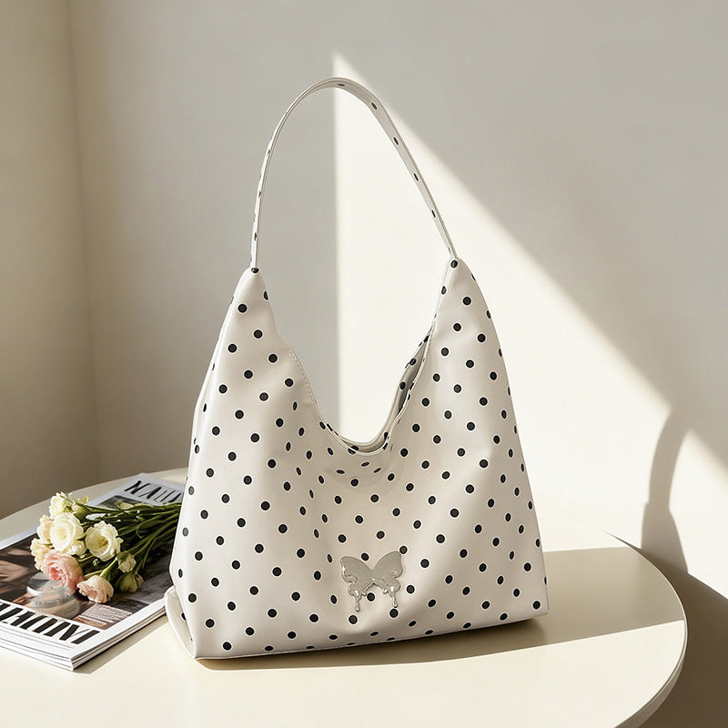 WoChic Polka Dot Hobo Bag Bowlift