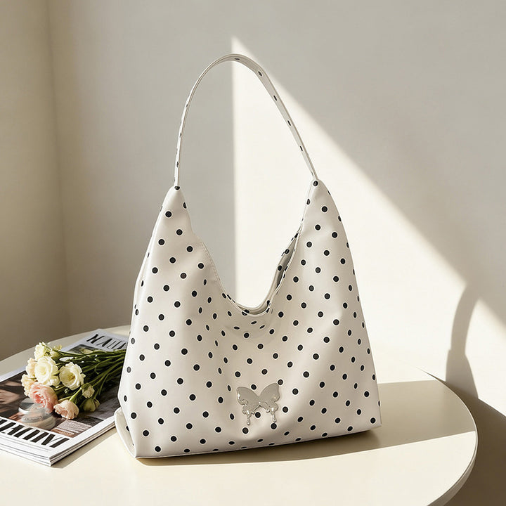 WoChic Polka Dot Hobo Bag Bowlift