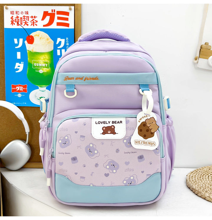 Cute Animal-Themed School Backpack Bowlift