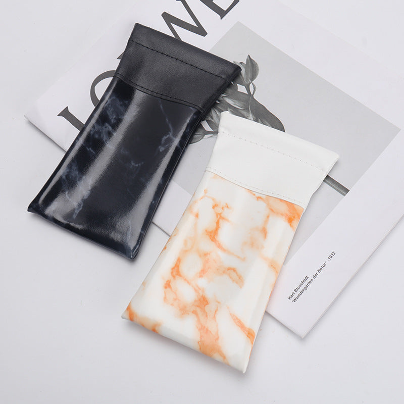 Stylish Marble-Patterned Eyewear Case Bowlift