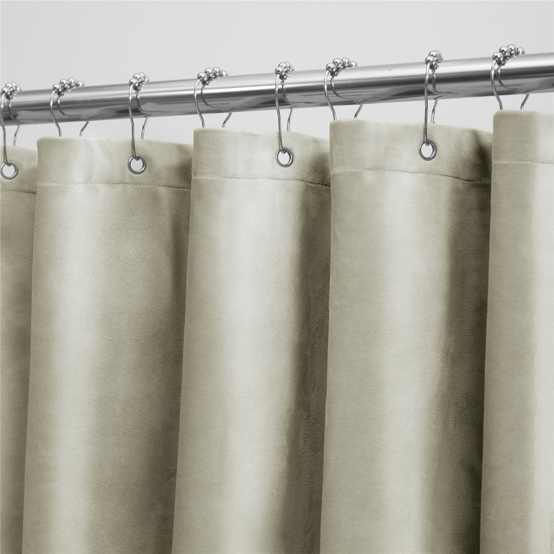 Velvet Grommet Top Curtain Bowlift