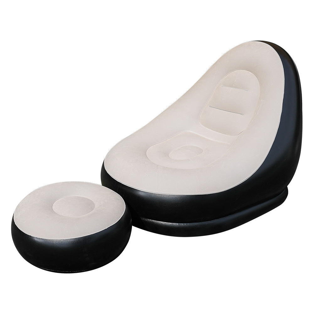 Women Inflatable Relax Lounger with Ergonomic Footrest Bowlift
