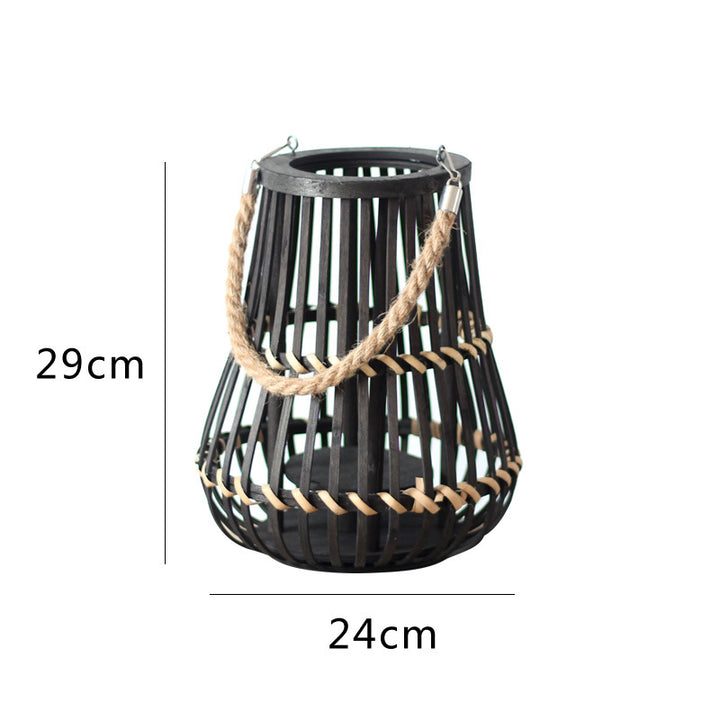 Stylish lantern with hemp handle Bowlift