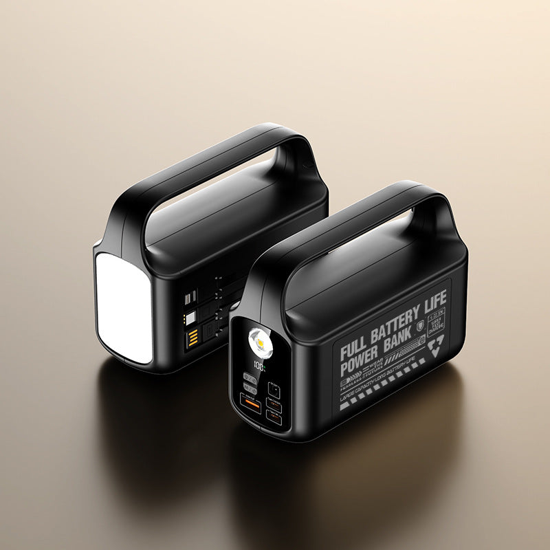 Portable power bank with integrated LED light and fast charging function Bowlift