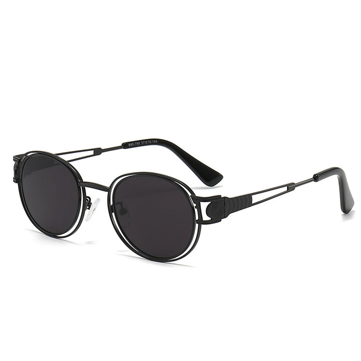 Women's sunglasses with fashionable metal frame and comfortable nose pads Bowlift
