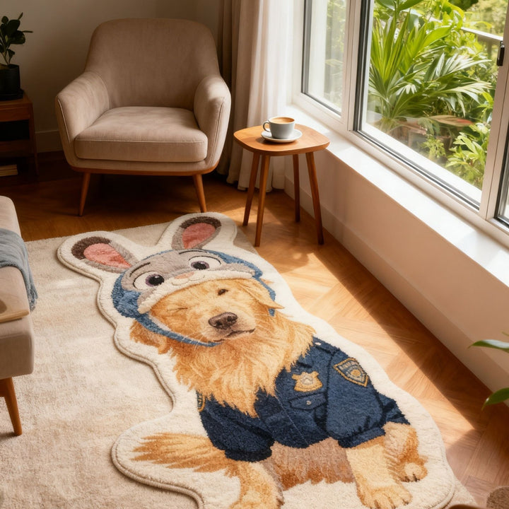Cartoon Dog Theme Rug