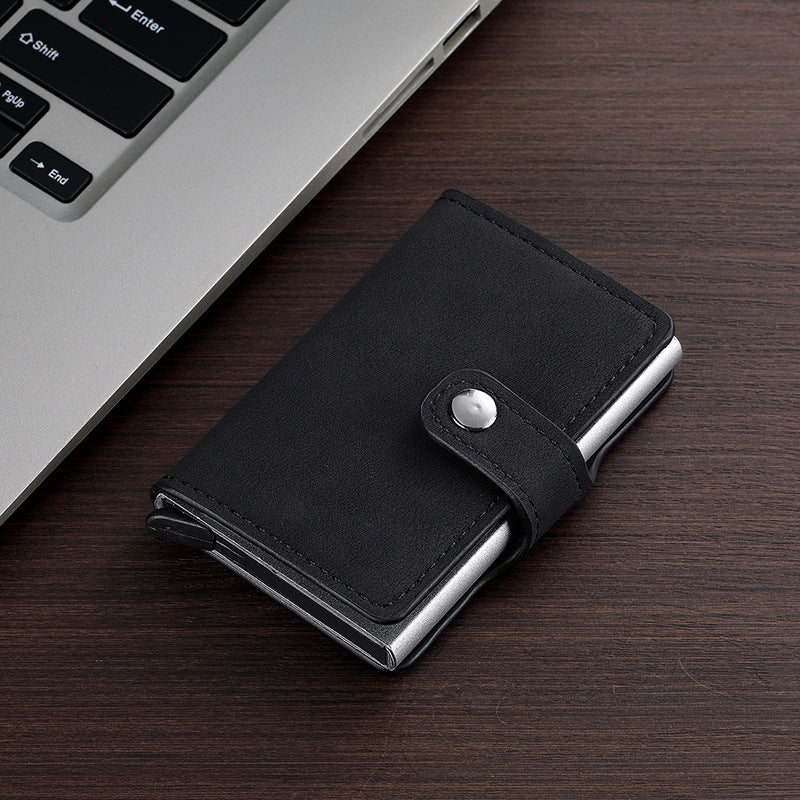RFID-Blocking Leather Cardholder Bowlift