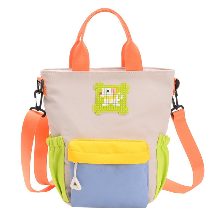 Mini handbag with colorful accents and practical carrying system Bowlift