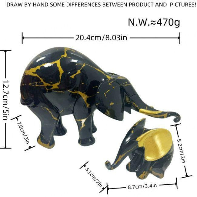 Decorative Elephant Figurine Bowlift