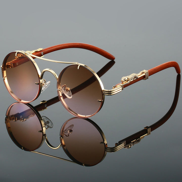 Fashion-Forward Round Frame Sunglasses