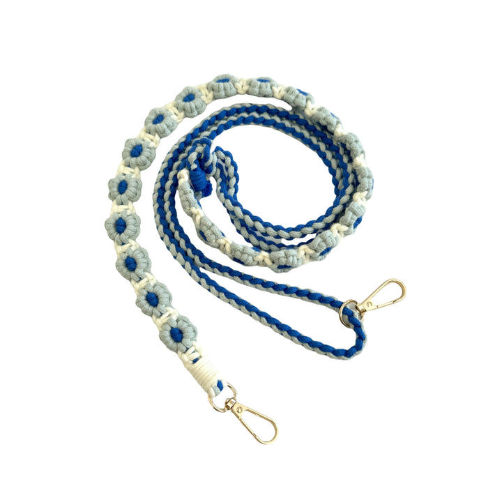 Macrame Pet Leash with Floral Detailing Bowlift