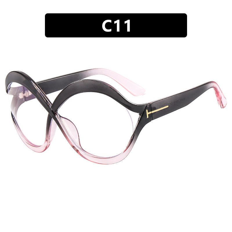 Women's extravagant Cat-Eye sunglasses with curved frame Bowlift