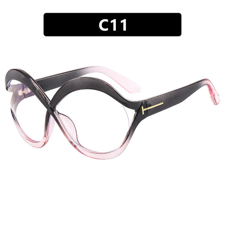 Women's extravagant Cat-Eye sunglasses with curved frame Bowlift