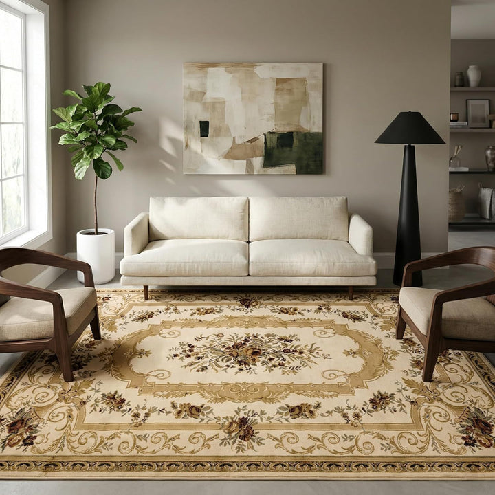 Vintage-Inspired Floral Area Rug