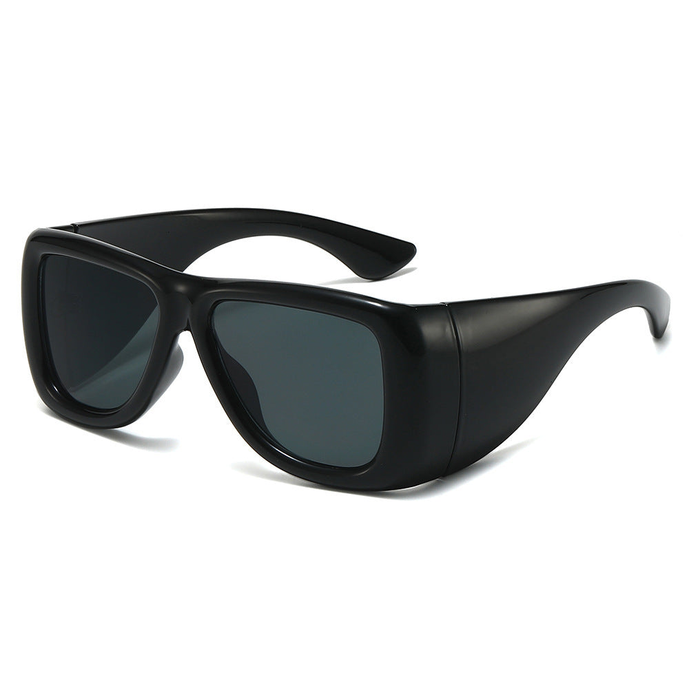 Oversized Fashion-Driven Shield Sunglasses Bowlift