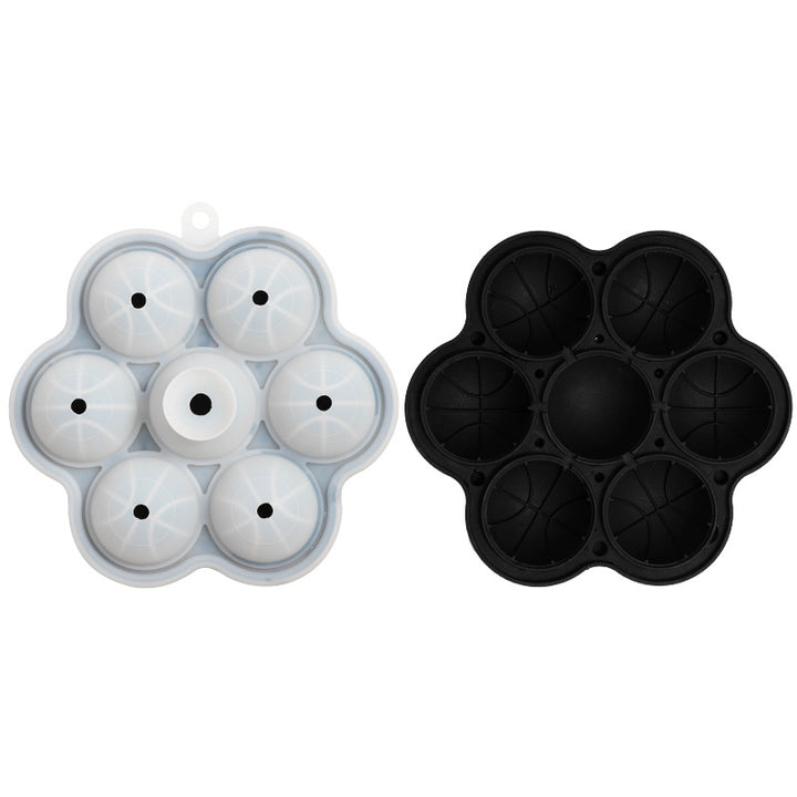 Silicone Ice Cube Tray with Basketball Design Bowlift