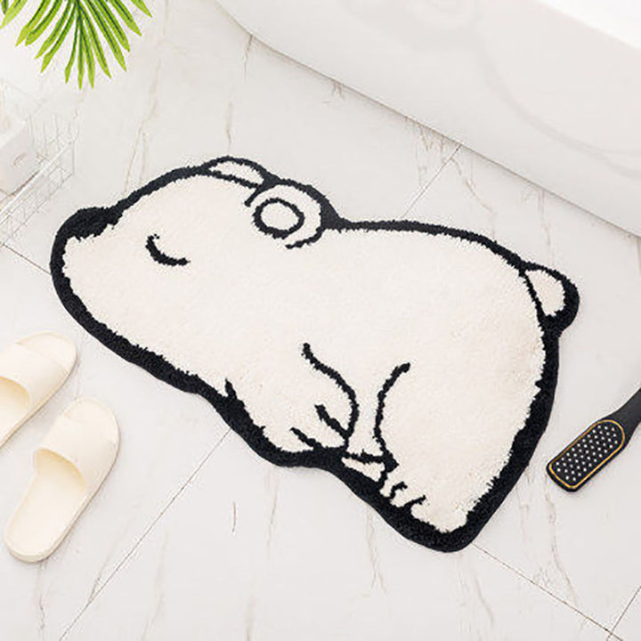 Unisex Cartoon Cat-Shaped Bath Mat Bowlift